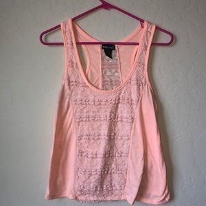 Wet seal Orange lace tank top!